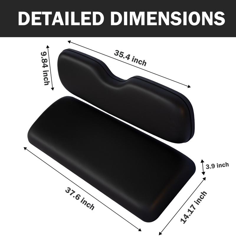 ShuRan Universal Golf Cart Αντικατασκευαστικά μαξιλάρια πίσω καθίσματος για EZGO/Club Car/Yamaha