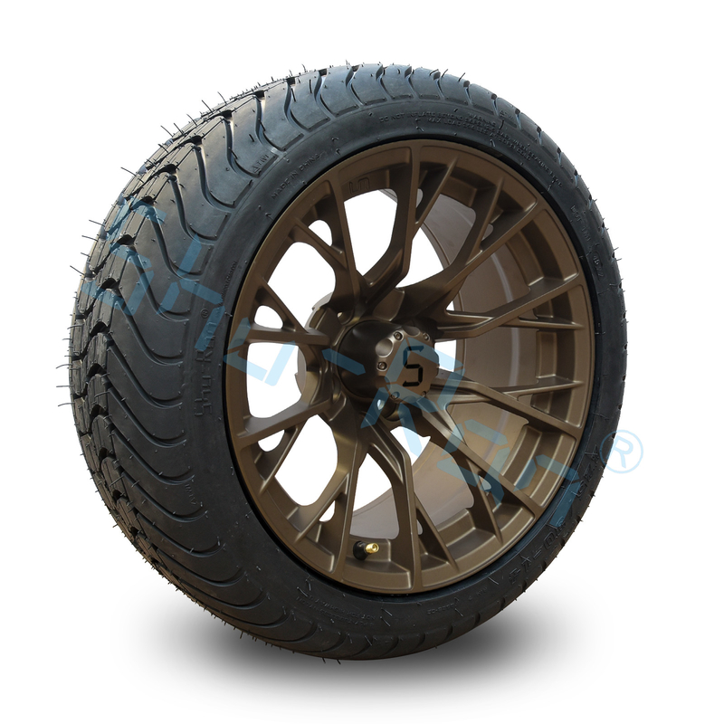 Προσαρμοσμένα 14' Bronze Wheels, 225/30-14 Street DOT Εγκριθείσες Δοκιμές για Golf Cart ATV