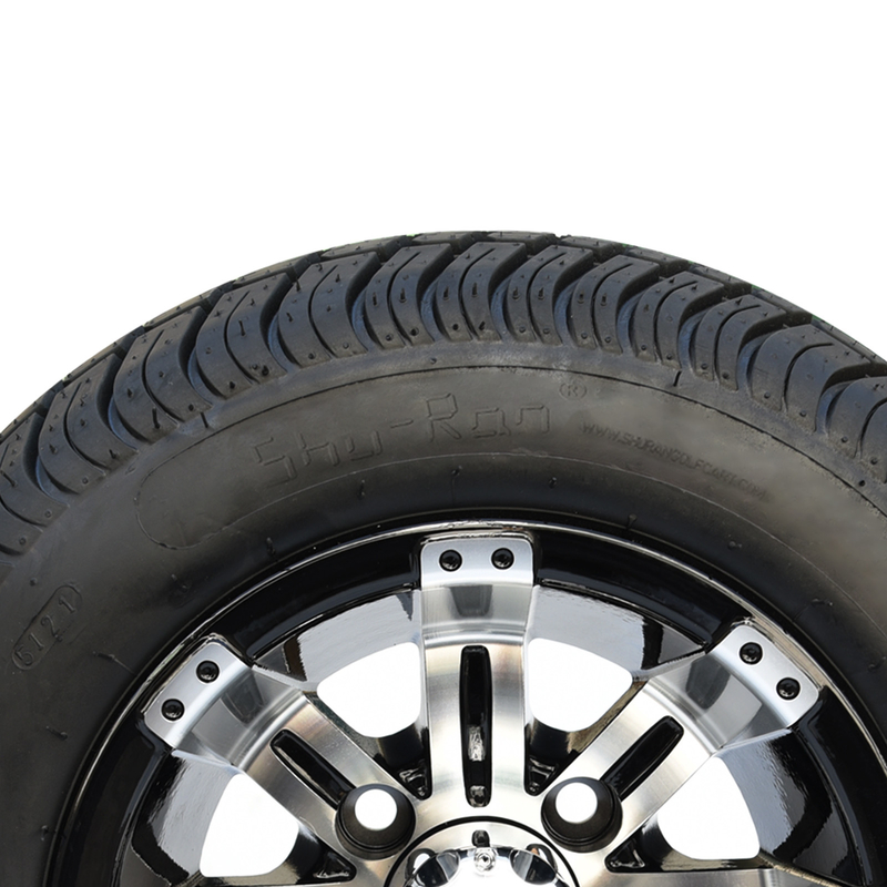 10' Rim Golf Cart και 205/50-10 DOT Street Tire Assembly - Εργασμένο / Λάμψη Μαύρο