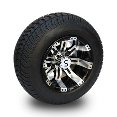 10' Rim Golf Cart και 205/50-10 DOT Street Tire Assembly - Εργασμένο / Λάμψη Μαύρο